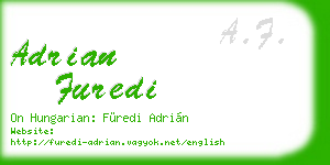 adrian furedi business card